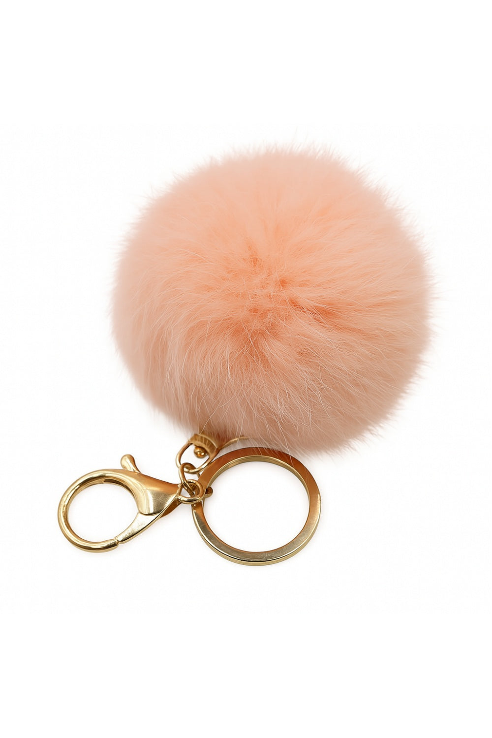 POM POM KEYRING PEACH