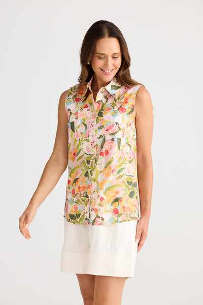 POPPY SLEEVELESS SHIRT