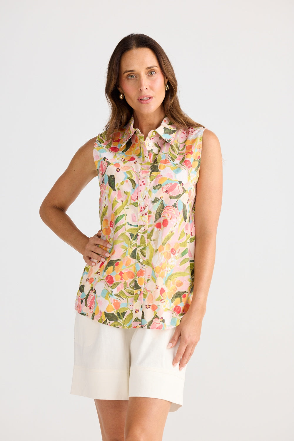 POPPY SLEEVELESS SHIRT