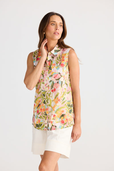 POPPY SLEEVELESS SHIRT