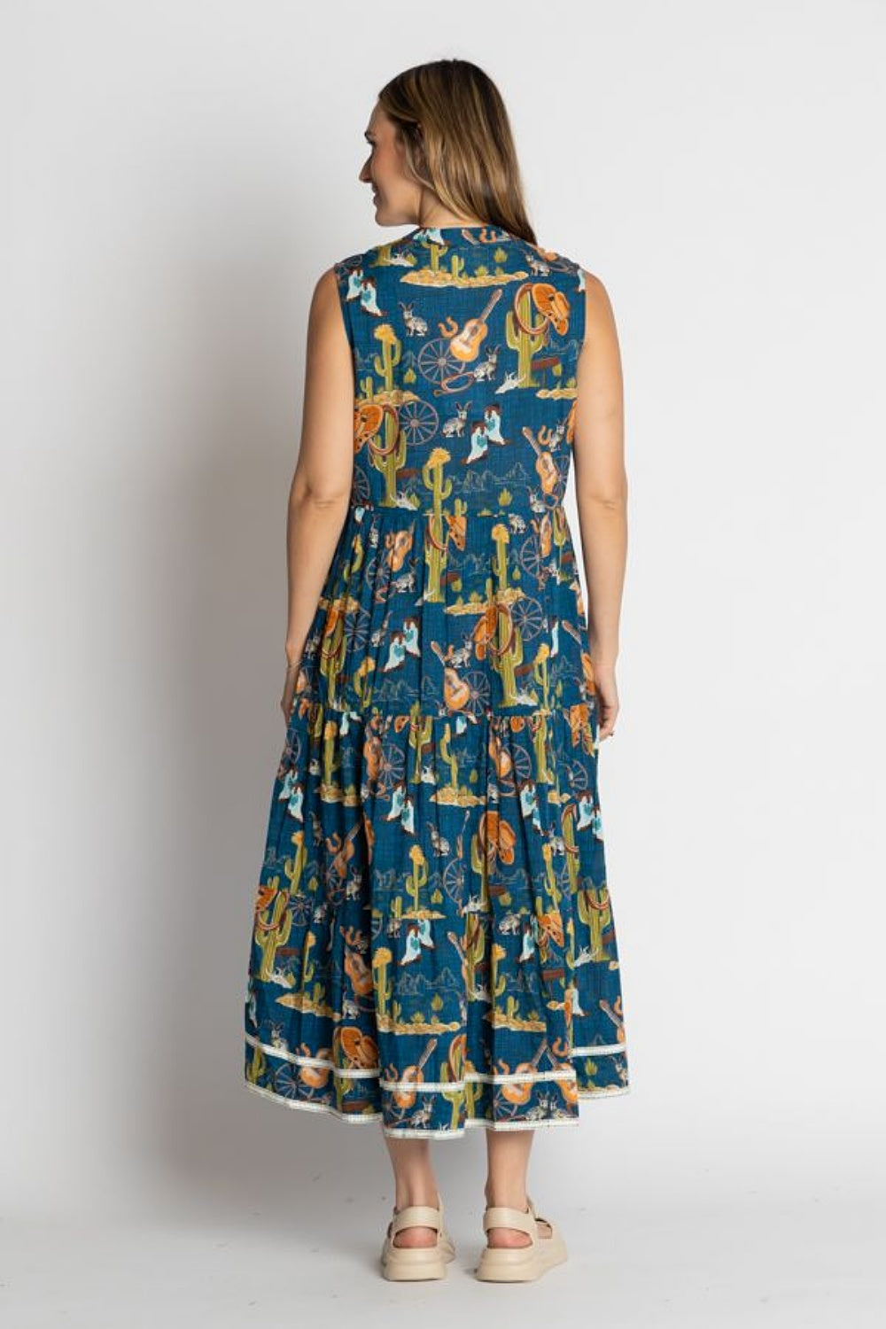 PRAIRIE SLEEVELESS MIDI DRESS