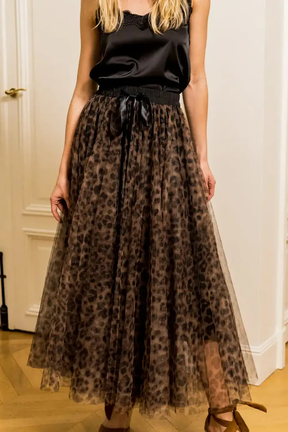 QUEEN OF THE JUNGLE TULLE SKIRT CHOCOLATE