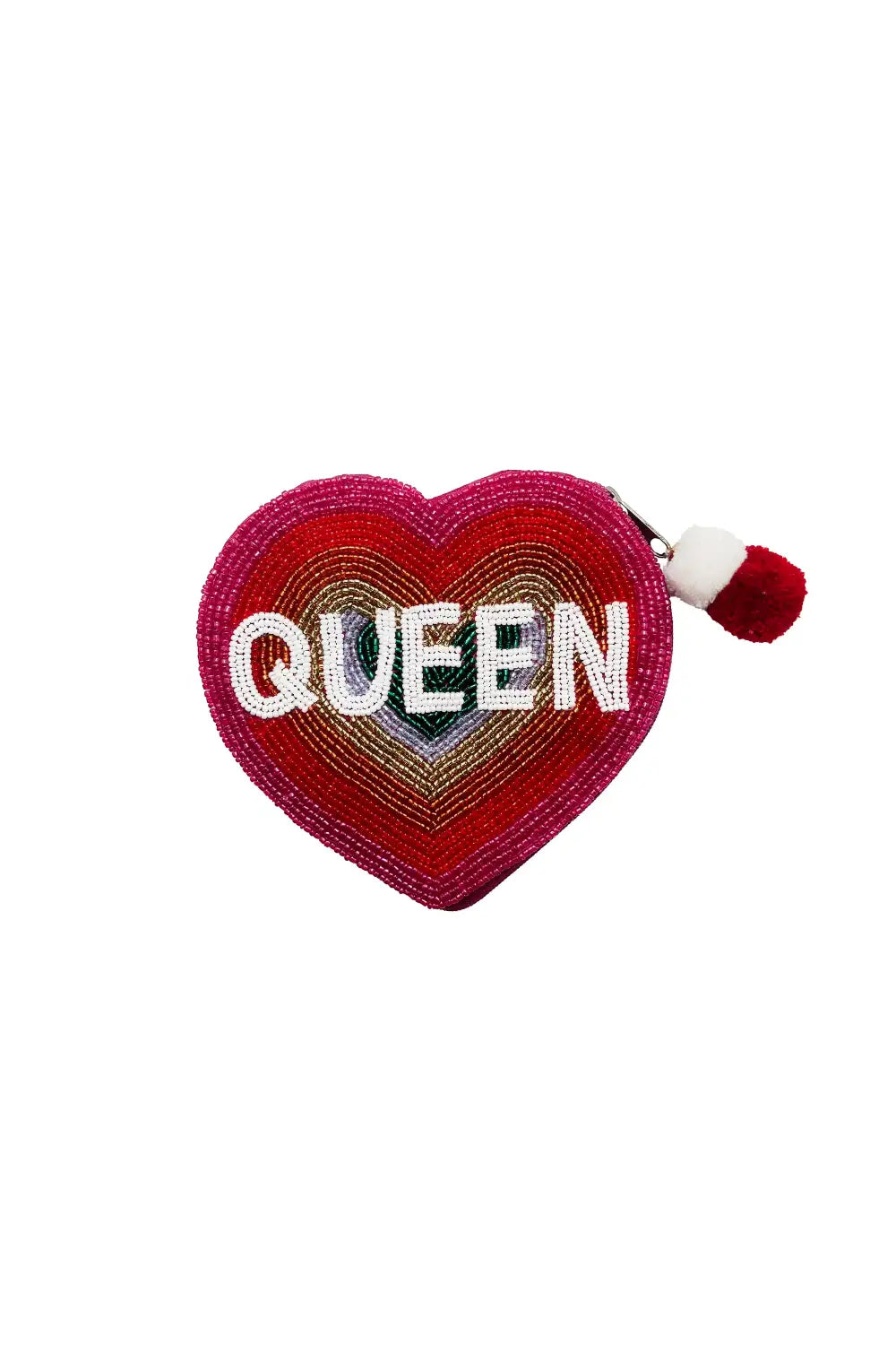 RAINBOW QUEEN BEADED COIN PURSE