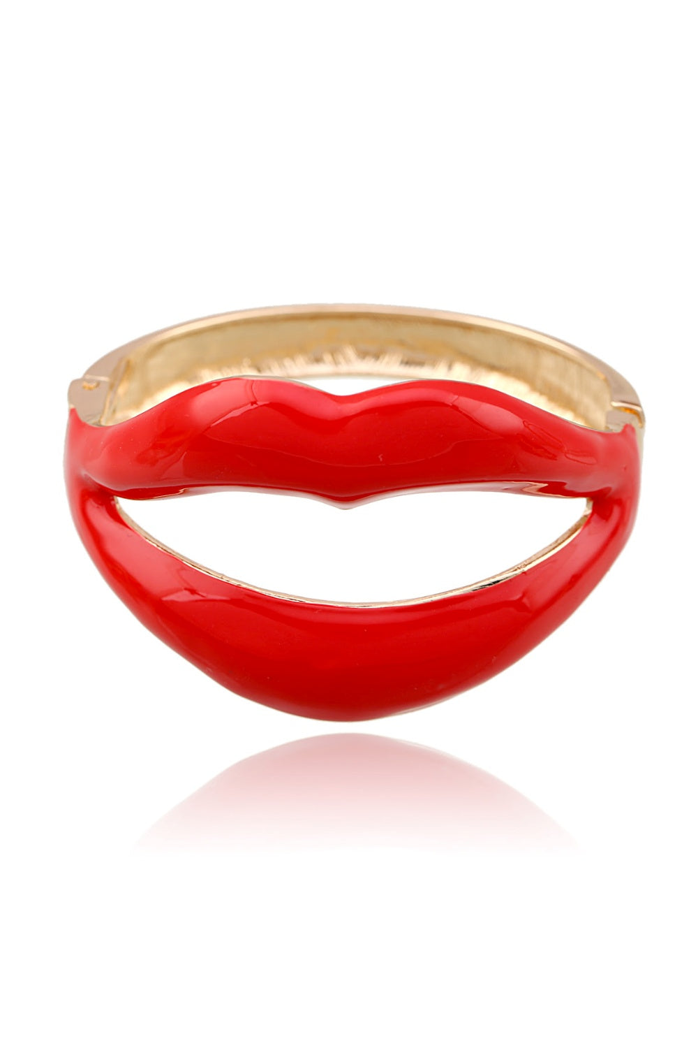 READ MY LIPS BANGLE RED