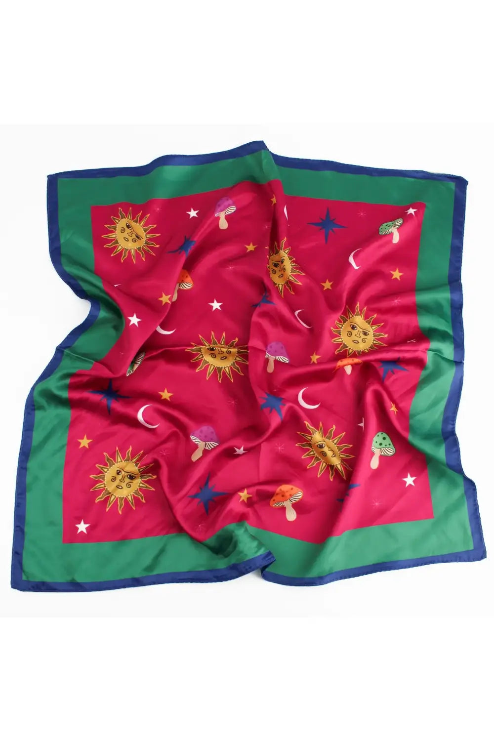 SATIN SCARF SUN, MOON & STARS