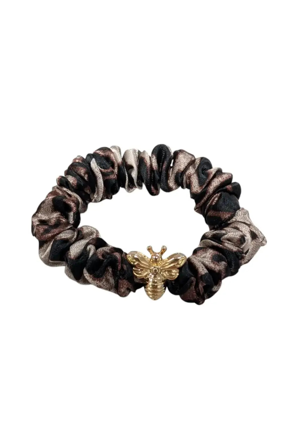 SATIN BEE SCRUNCHIE LEOPARD