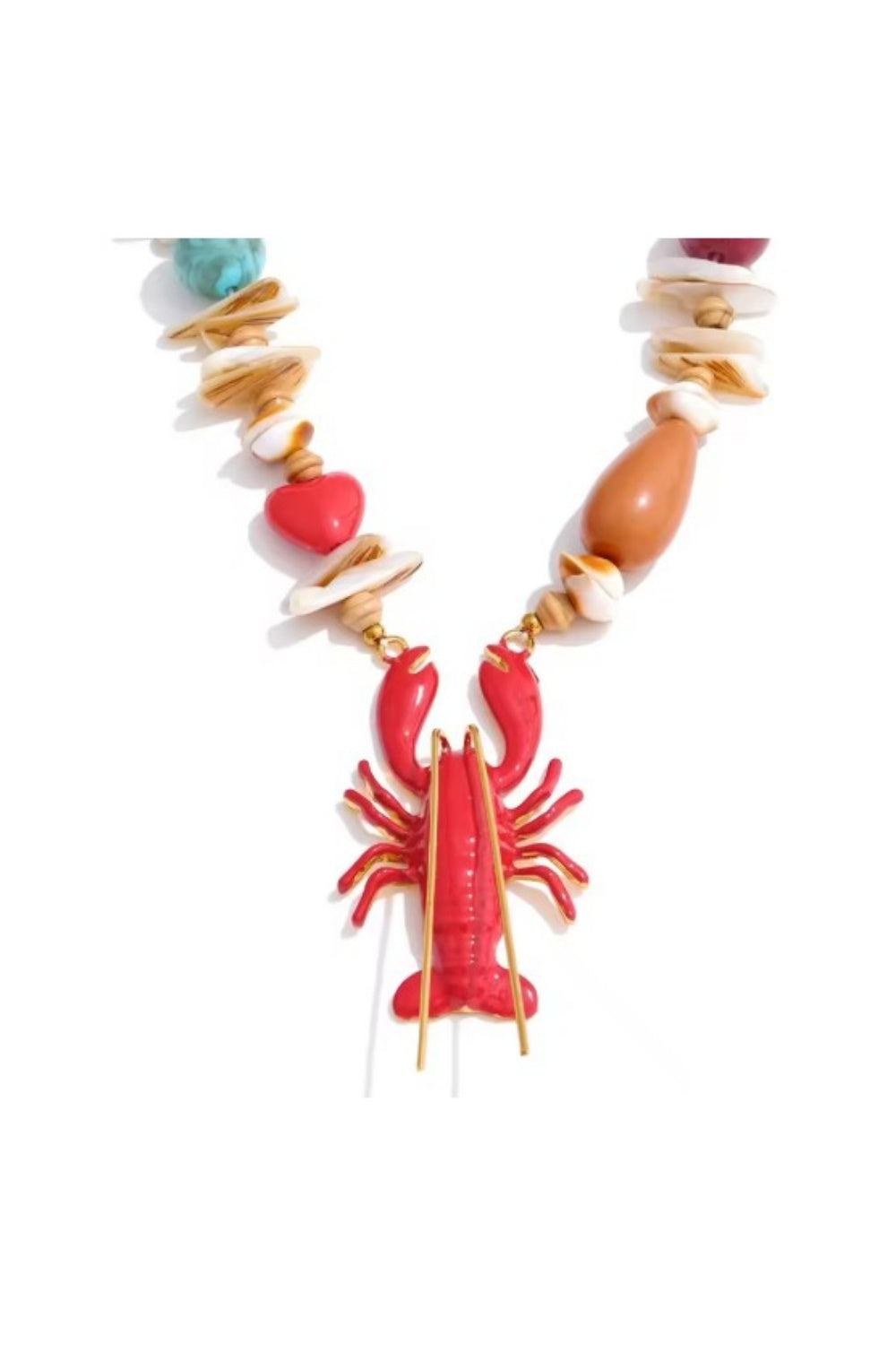 SEAFOOD PLATTER NECKLACE LOBSTER
