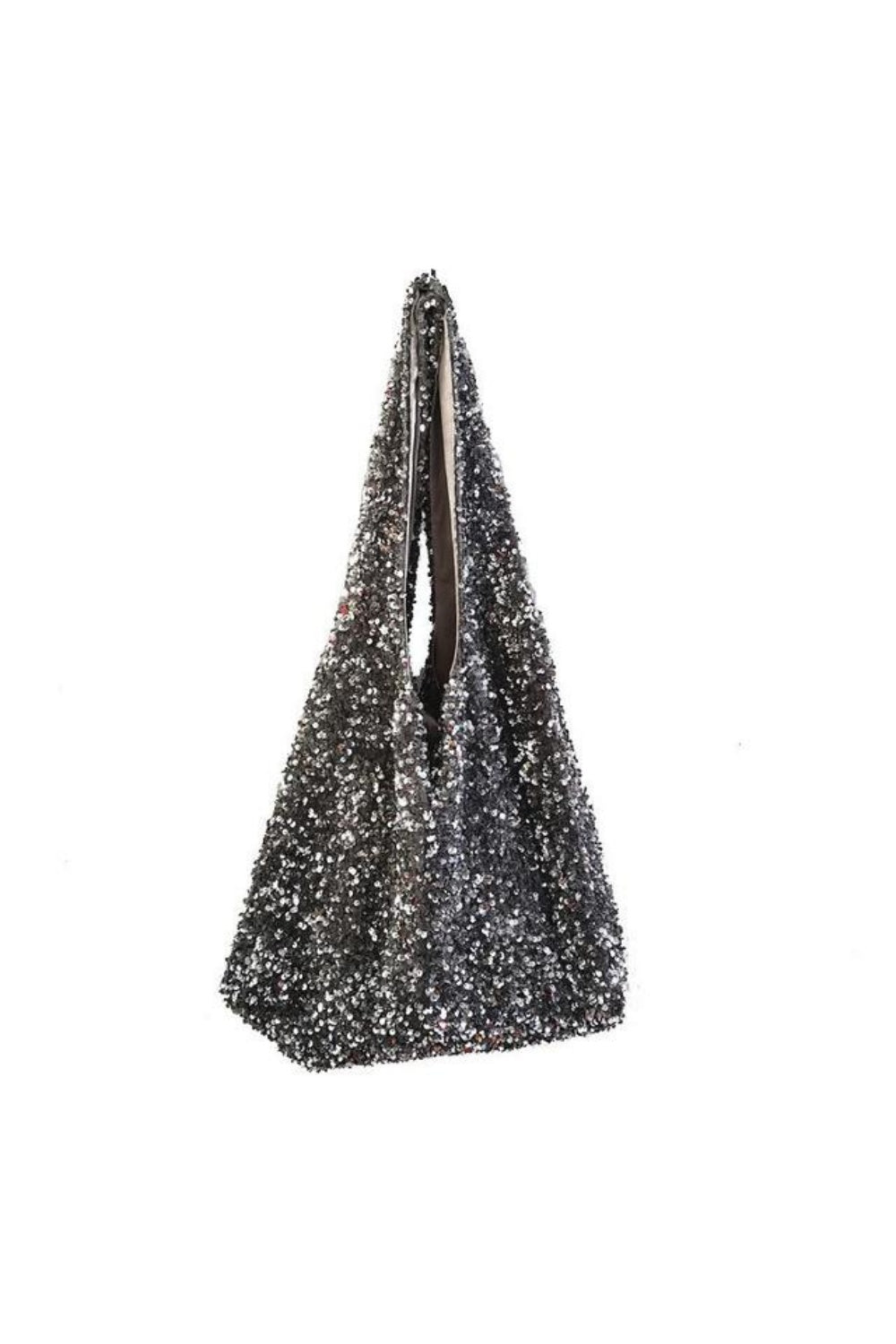 IN SEQUINS TOTE SILVER