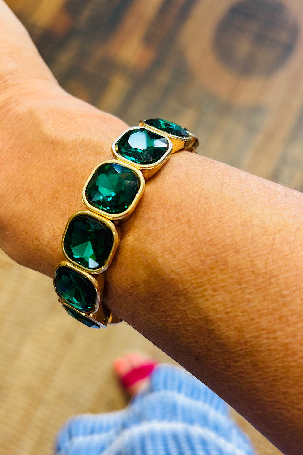 SHE BANGS BANGLE EMERALD