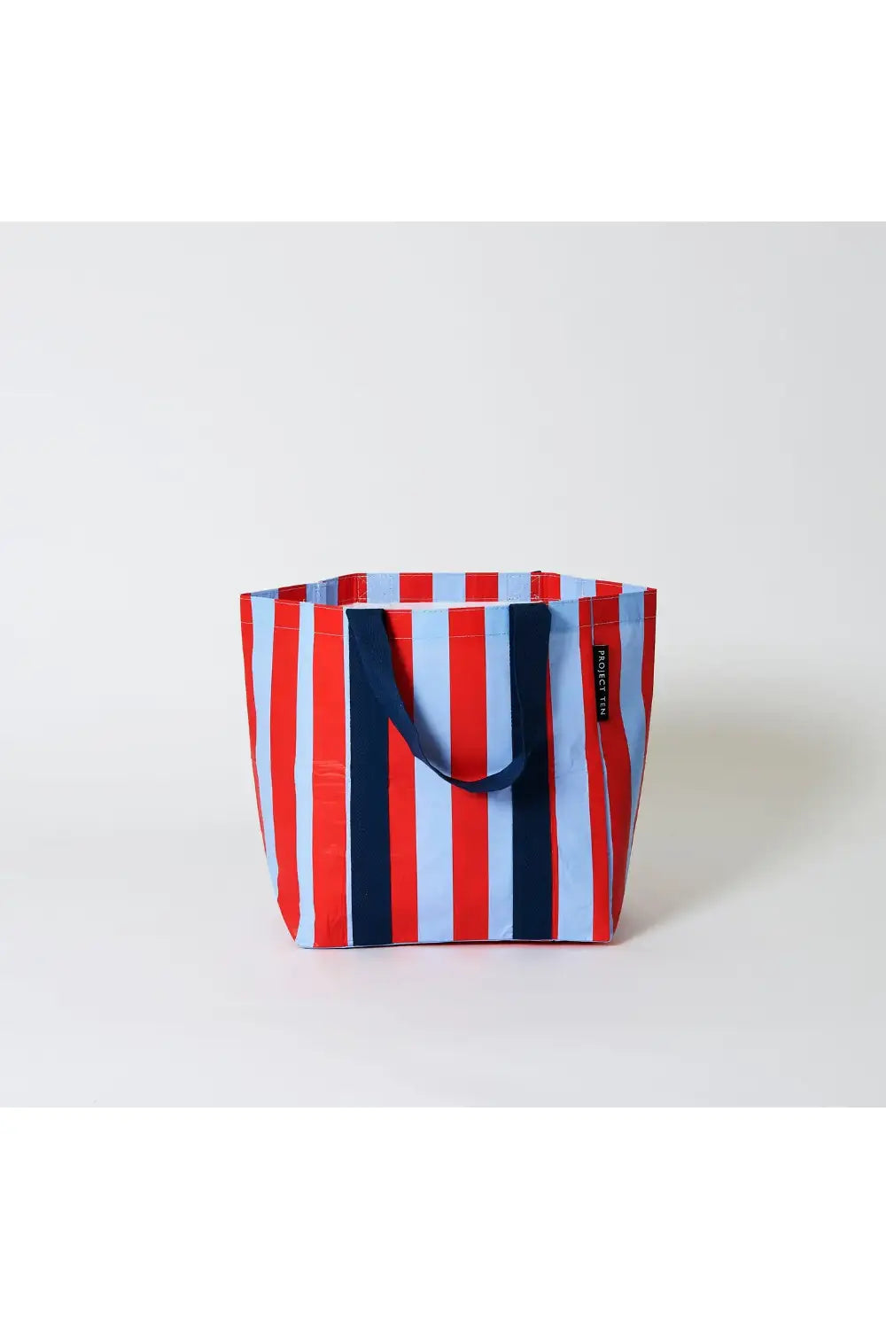 SHOPPER TOTE RED STRIPE