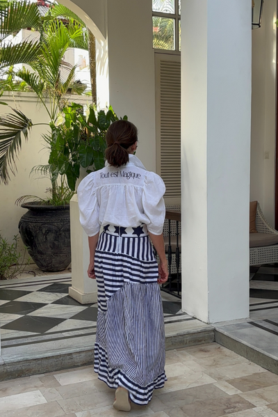 SIMONE SKIRT MARITIME NAVY