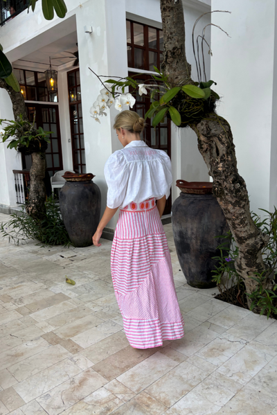 SIMONE SKIRT ORBS AURORA PINK