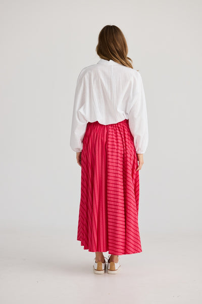 RAINFOREST SKIRT HIBISCUS STRIPE