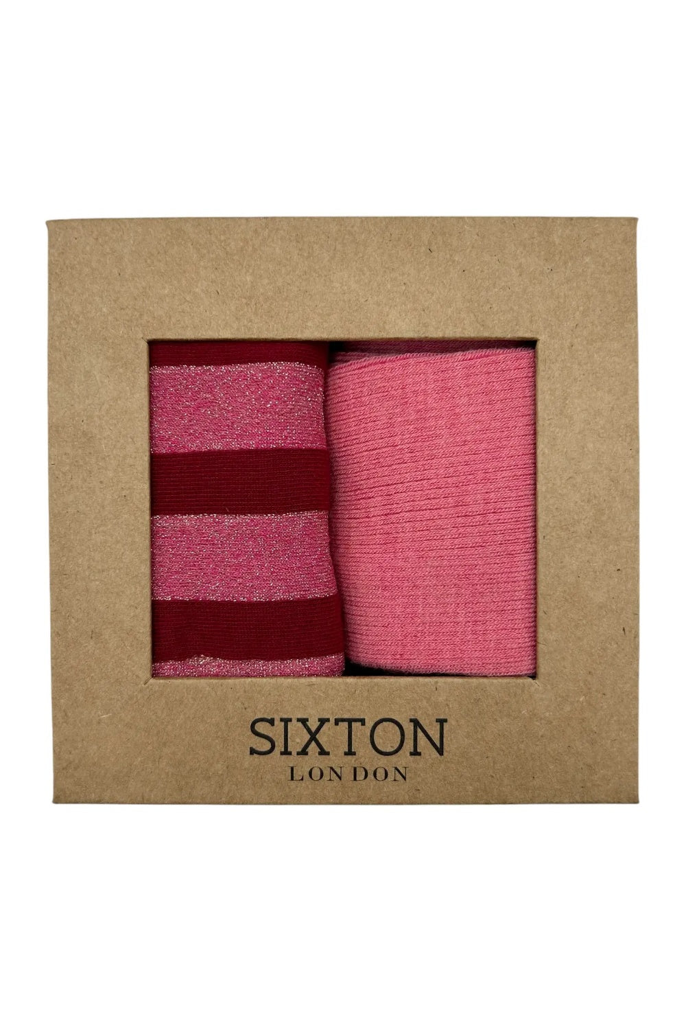 SOCK DUO BERLIN RED & BARCELONA PINK STRIPE