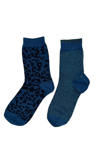 SOCK DUO DENIM TOKYO & LEOPARD
