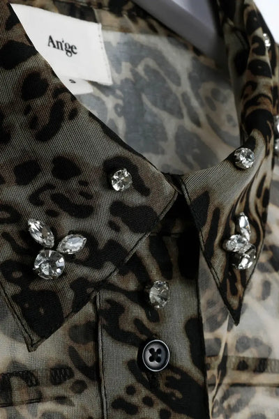 SOUMALINDA LEOPARD BLOUSE