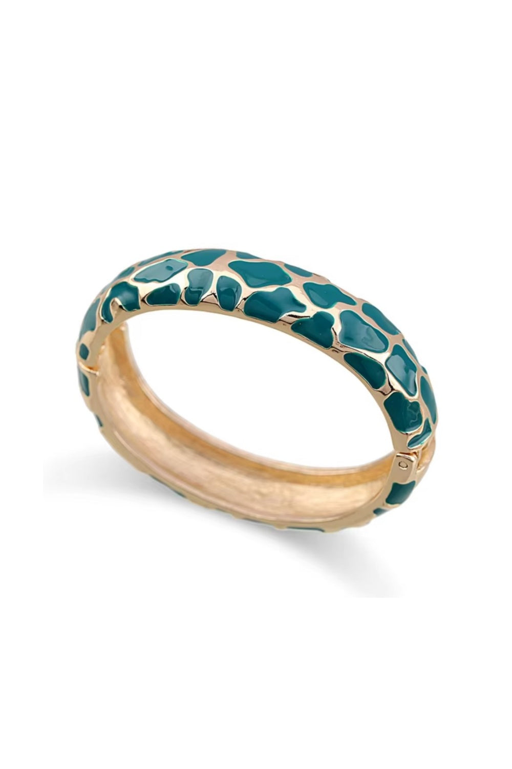 SPOTTED BANGLE DARK GREEN