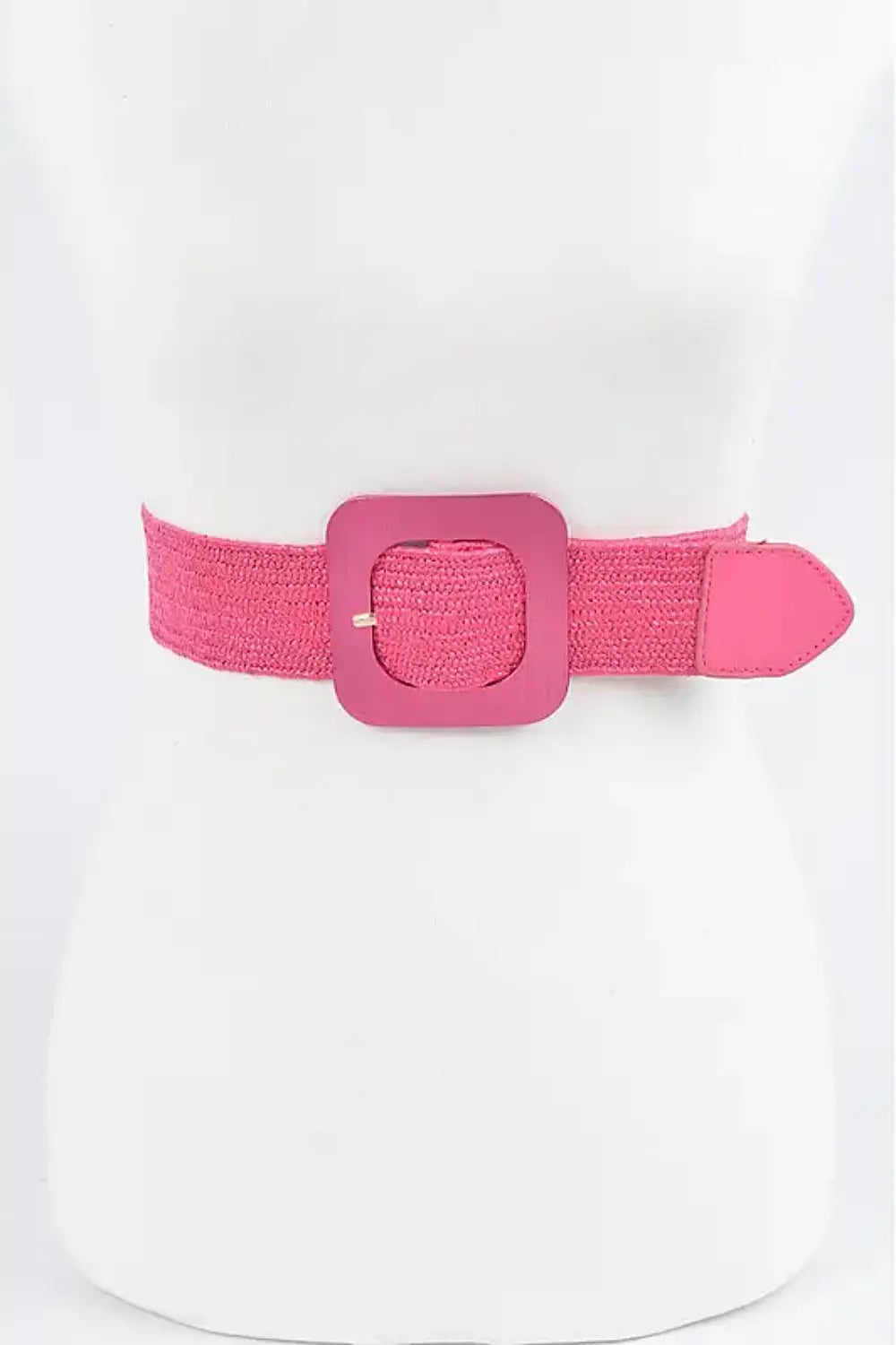 SQUARED STRETCH BELT FUCHSIA