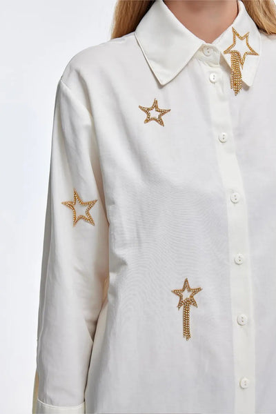 STONE EMBROIDERED SHIRT