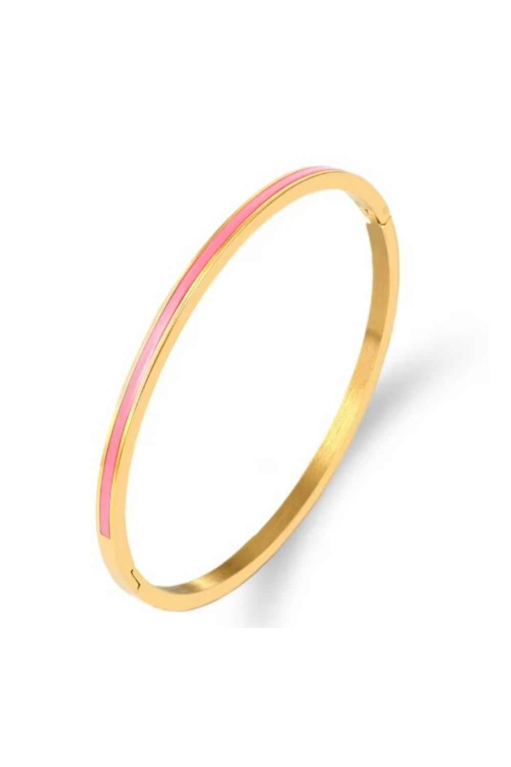 STELLA THIN BANGLE LIGHT PINK