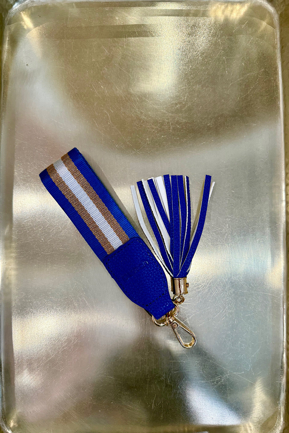 STRAP KEYRING BLUE