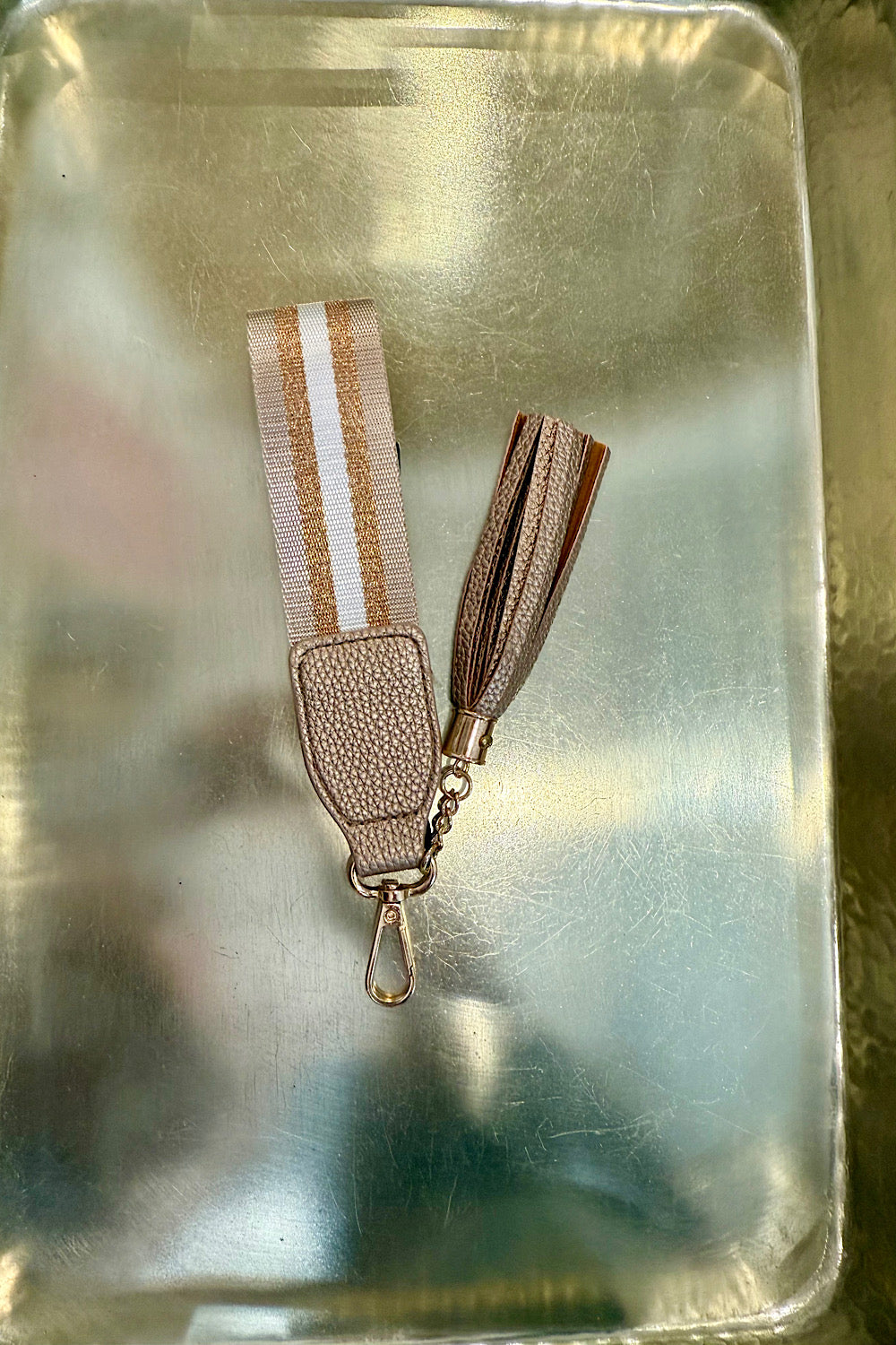 STRAP KEYRING BRONZE