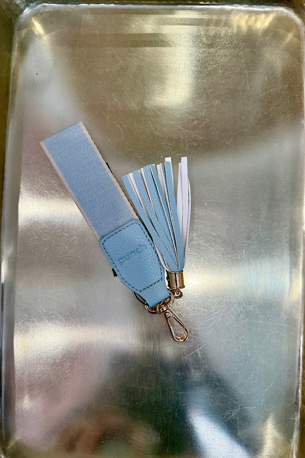 STRAP KEYRING PALE BLUE
