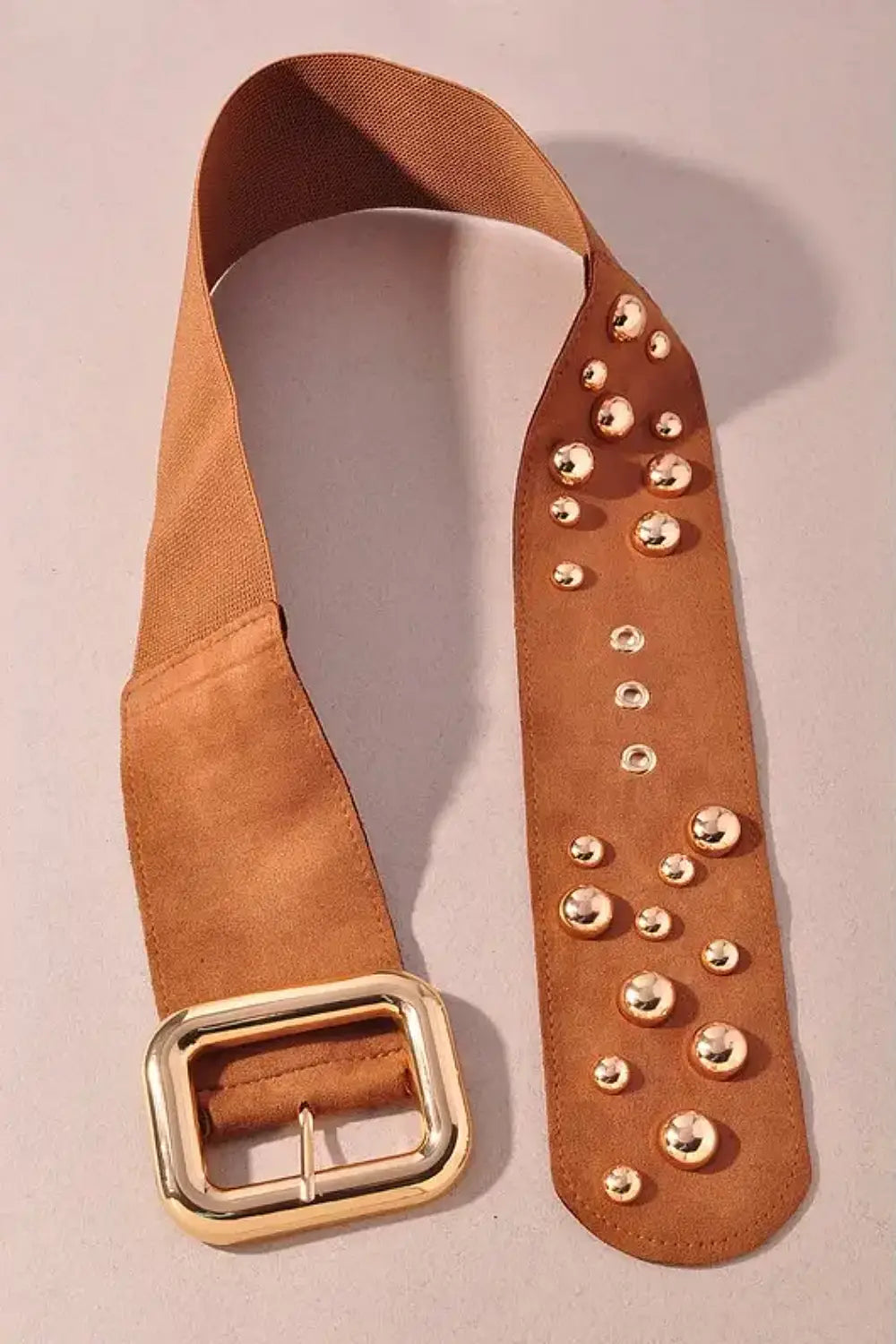 STUD MUFFIN BELT TAN