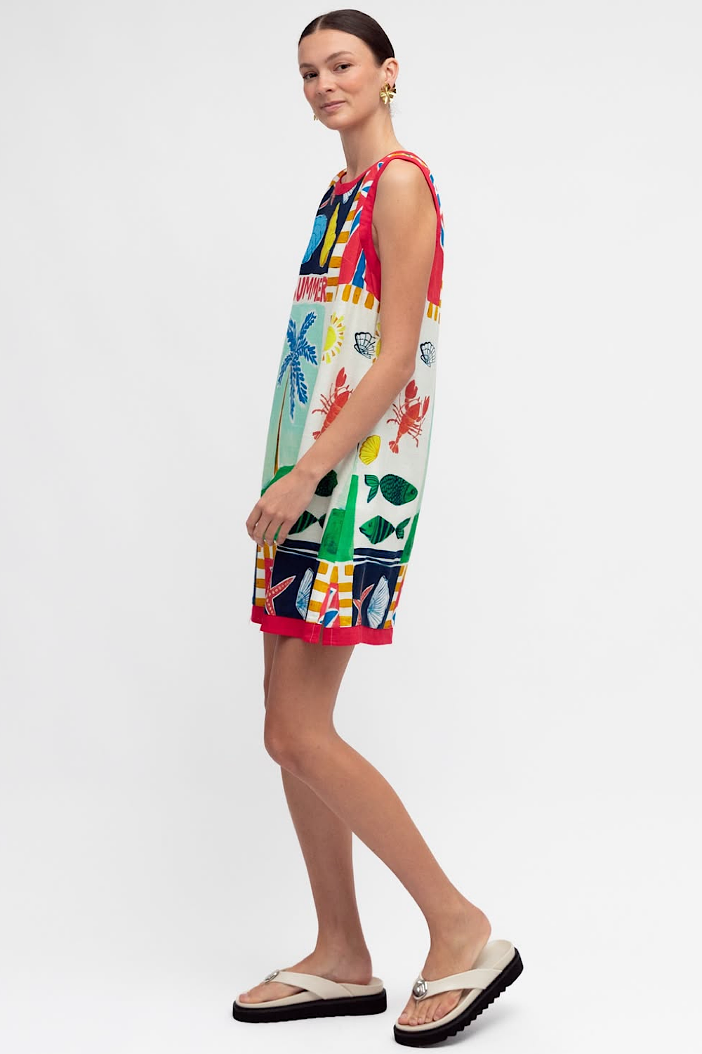 SUMMER SCENCES SHIFT DRESS
