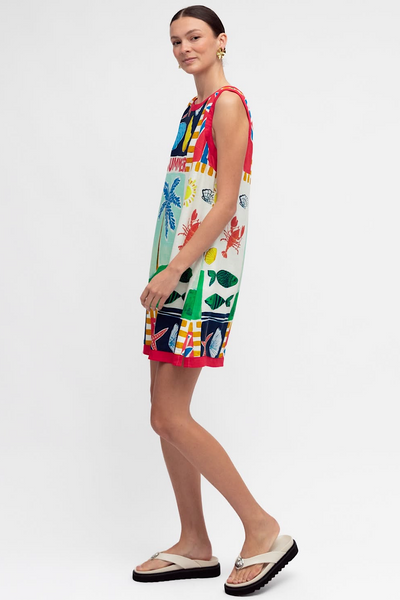 SUMMER SCENCES SHIFT DRESS