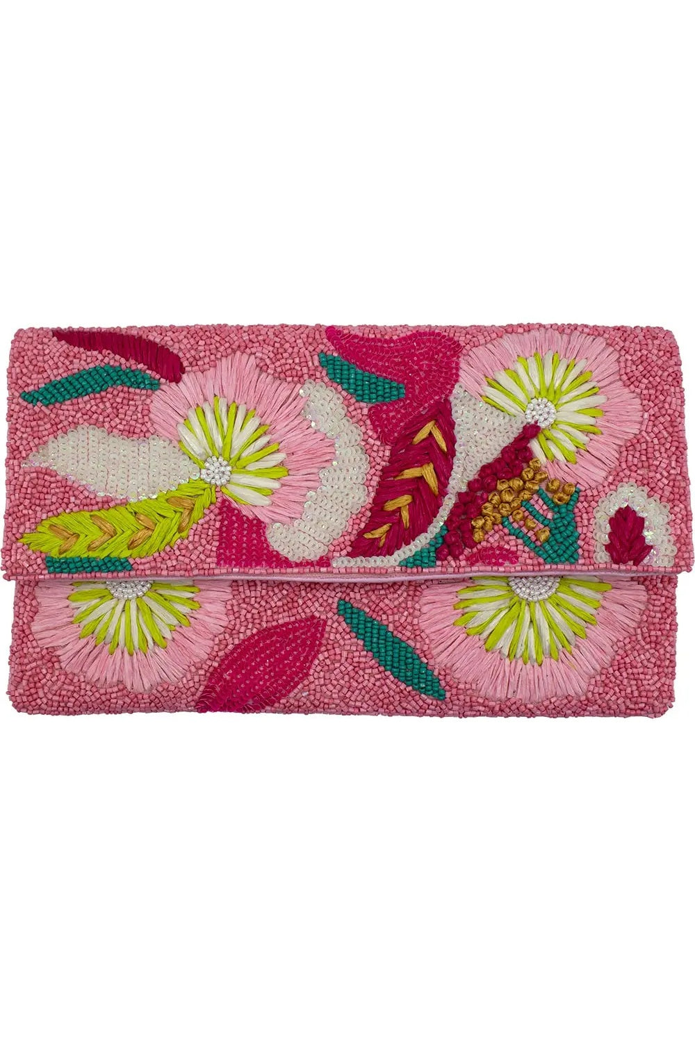 GARDEN SUMMER BEADED CLUTCH