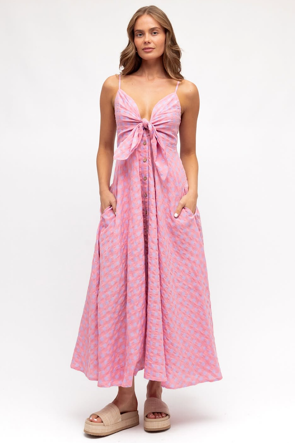 SUNDAY PICNIC MIDI DRESS