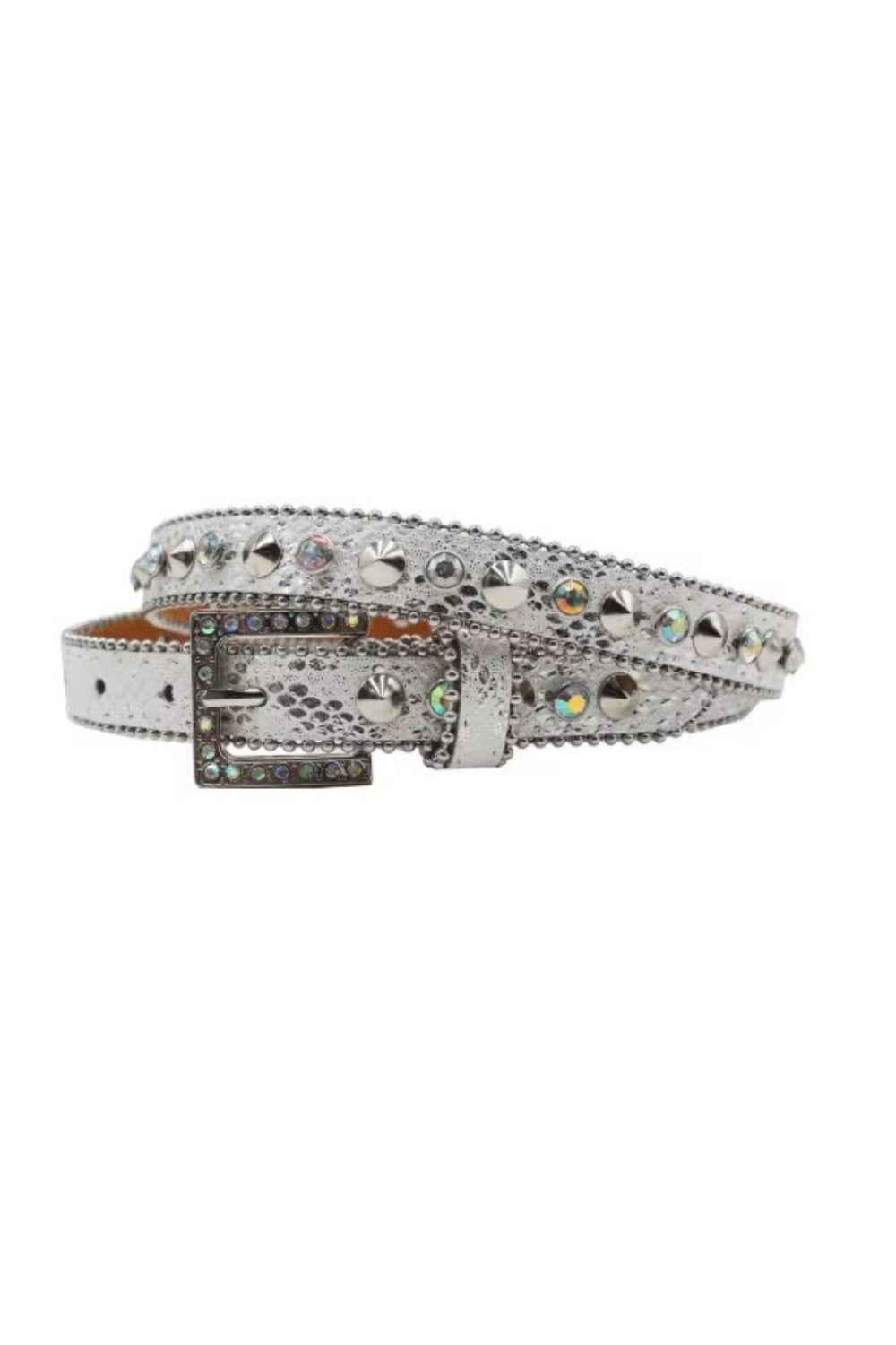 THE DOLLY BELT SILVER SNAKE