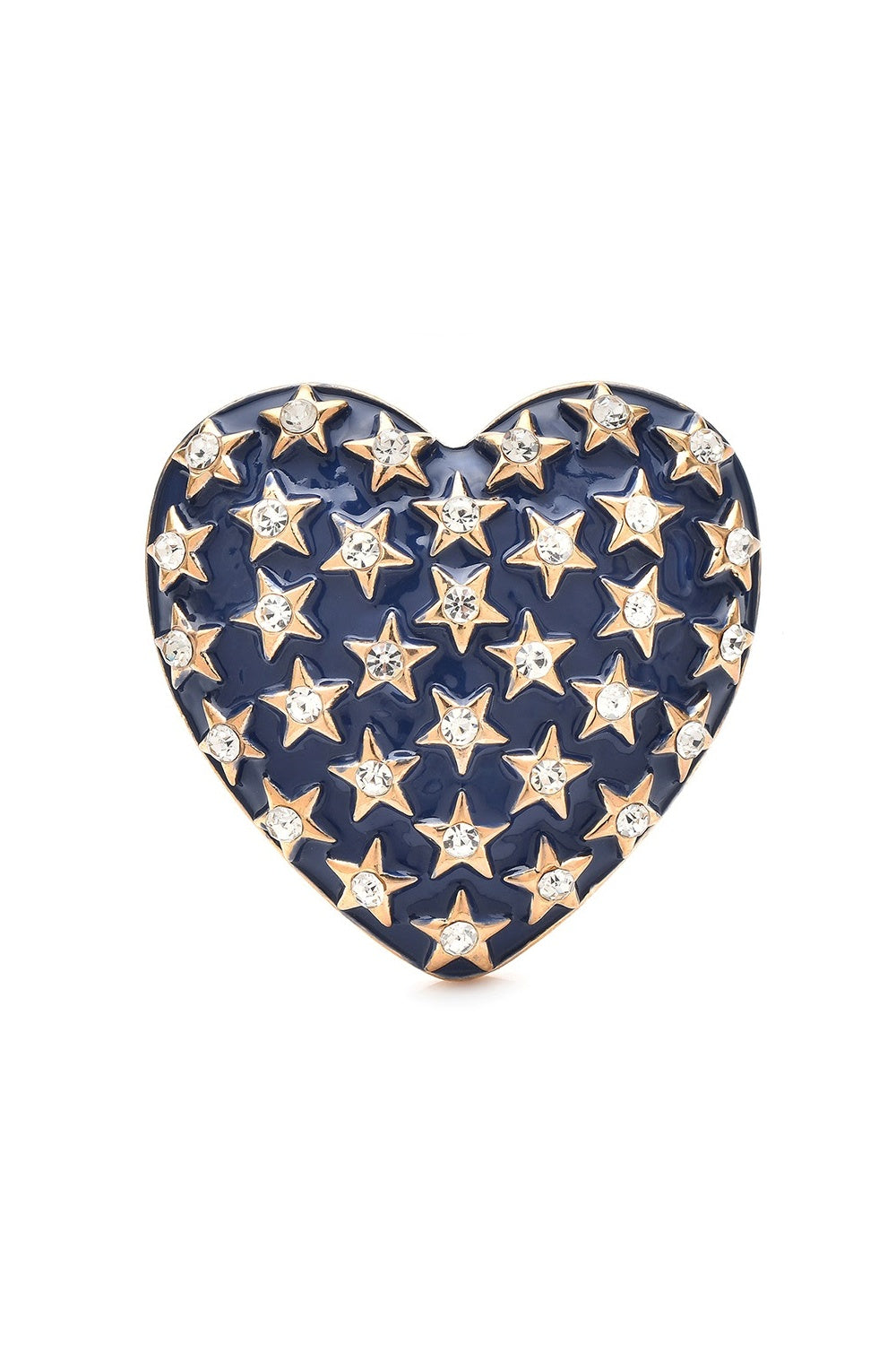 THE HEART OF THE MATTER BROOCH BLUE