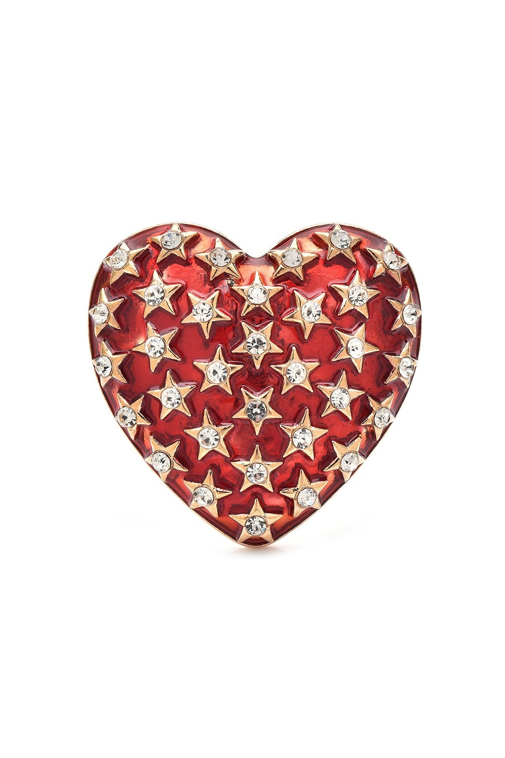THE HEART OF THE MATTER BROOCH RED