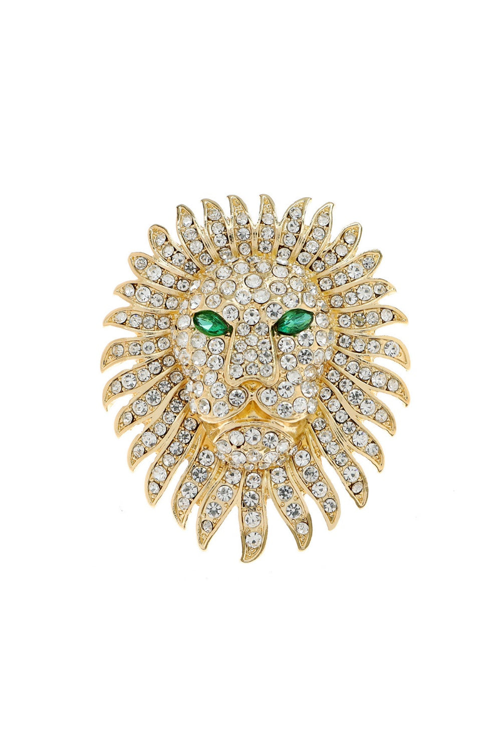 MANE MAN BROOCH GOLD