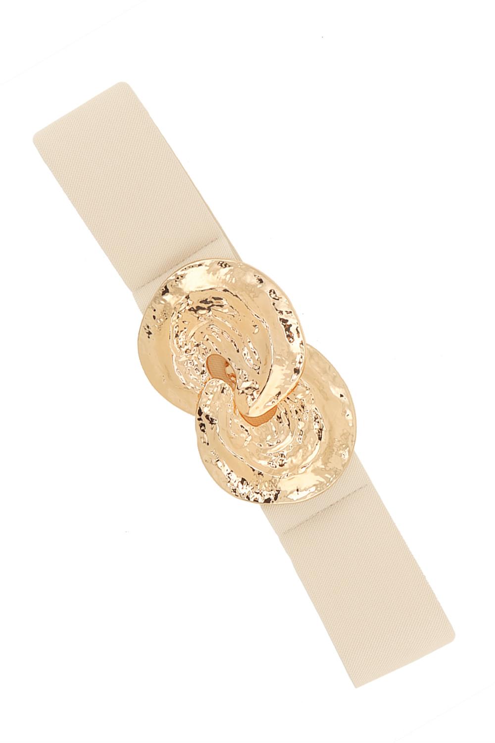 THE RING STRETCH BELT IVORY