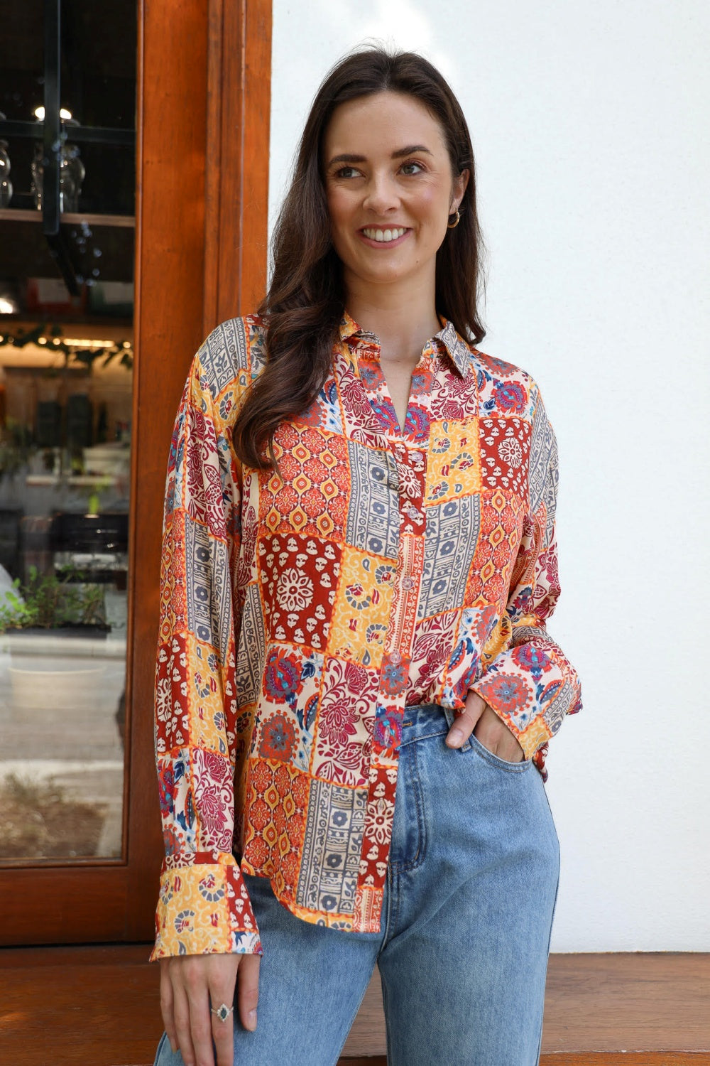 MONEYPENNY BLOUSE TANGERINE