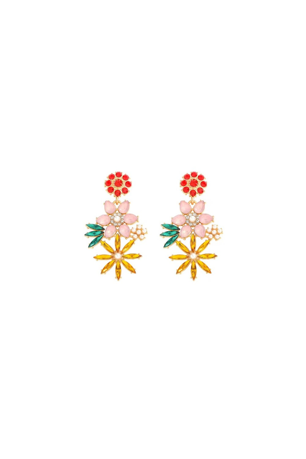 THE SECRET GARDEN EARRINGS RED