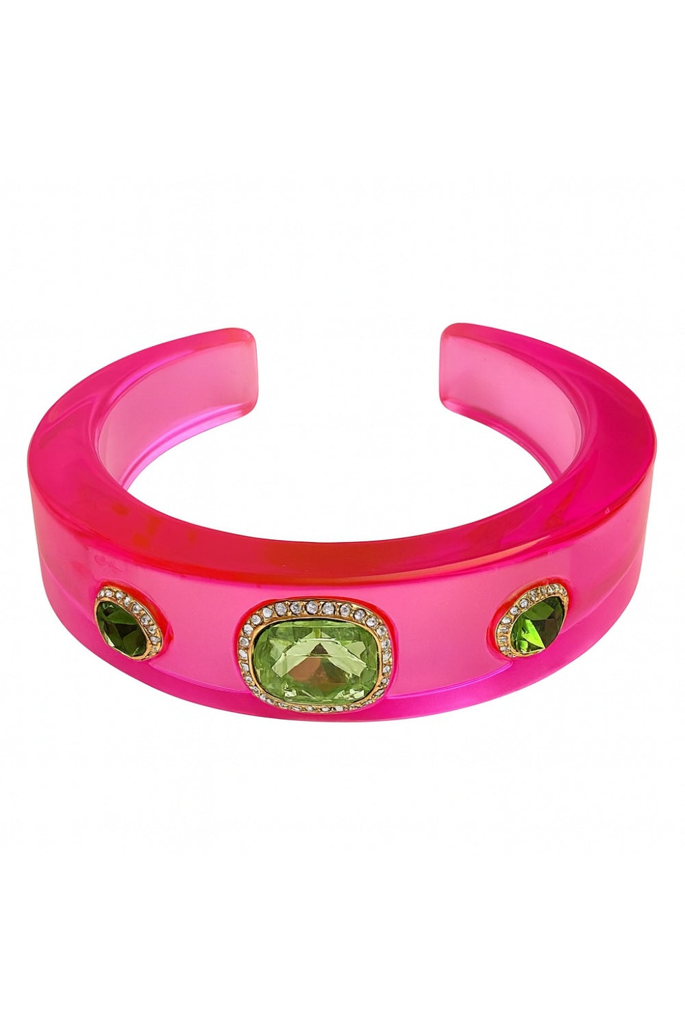 THREES A CROWD BANGLE PINK & GREEN
