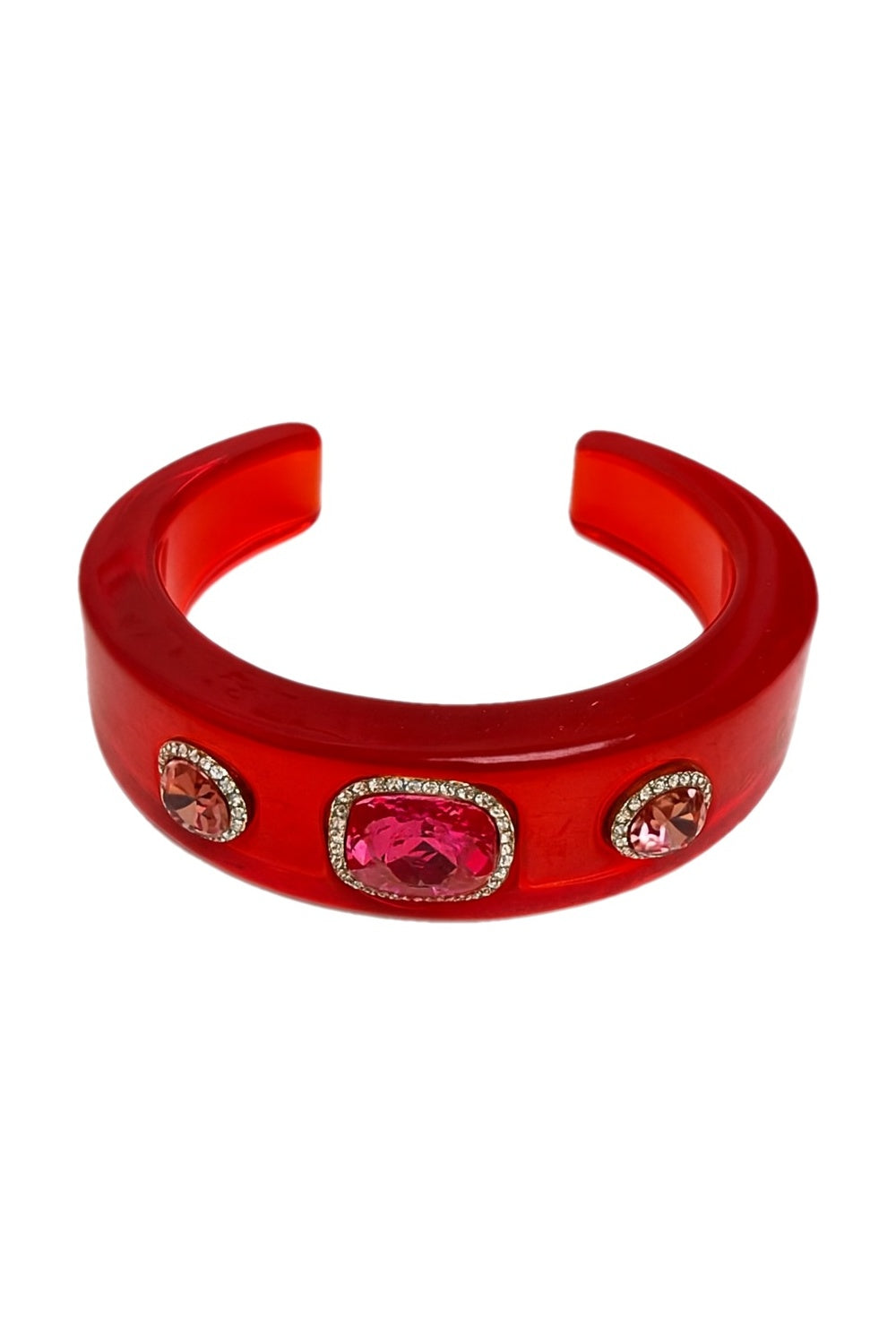 THREES A CROWD BANGLE RED & PINK