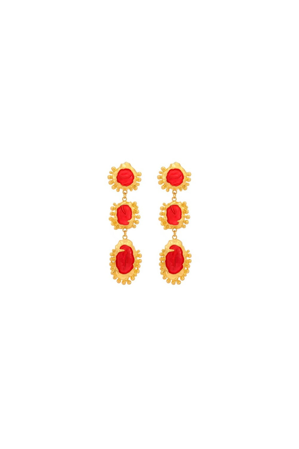 TRINNY EARRINGS RED