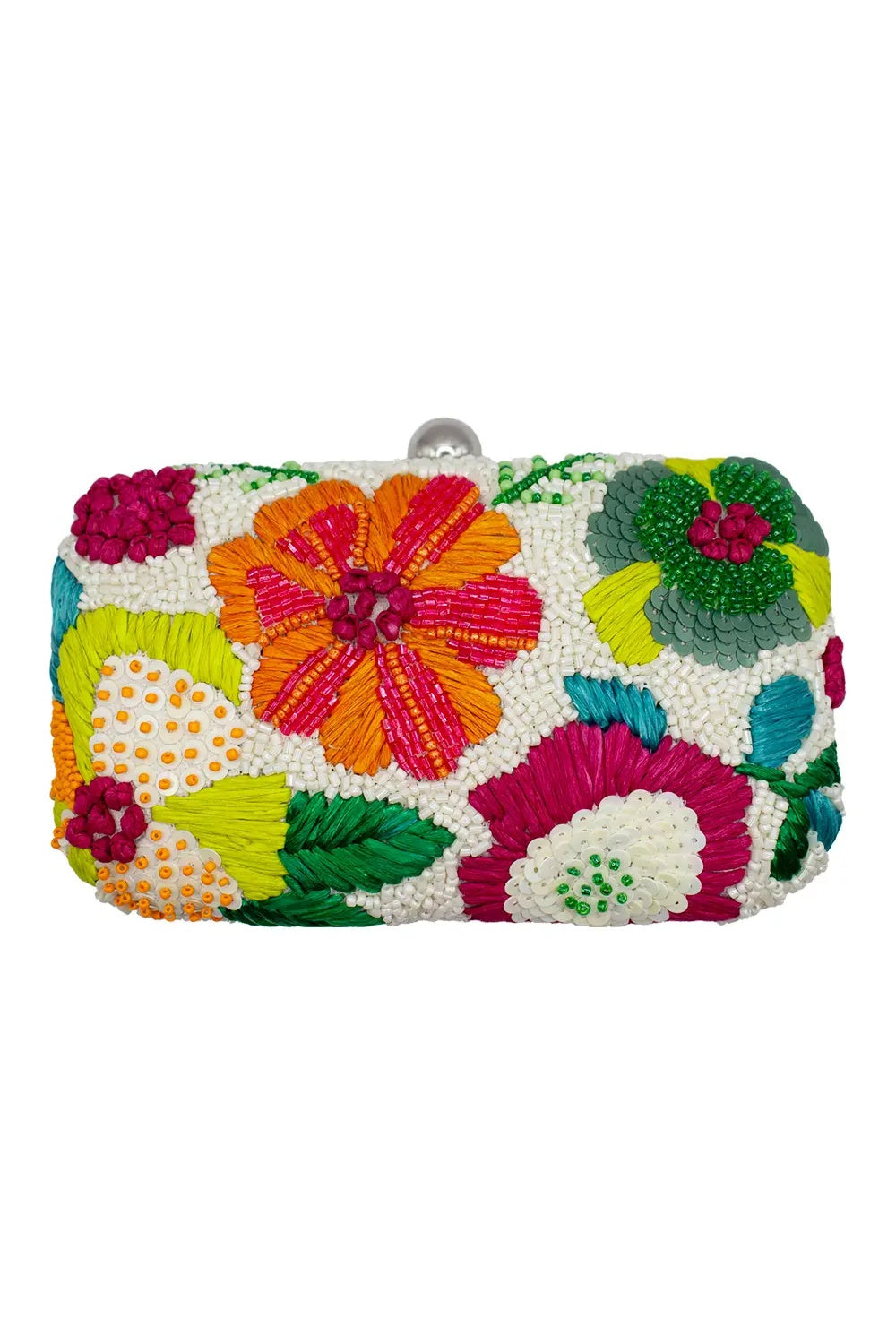 TROPICAL FLUSH BEADED CLUTCH
