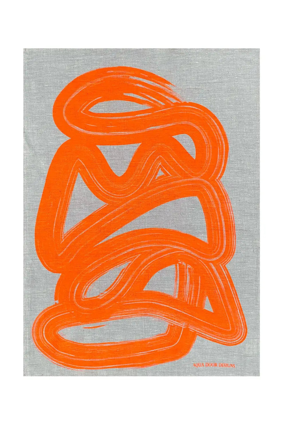 AQUA DOOR DESIGNS TEA TOWEL NEON GRAFFITI
