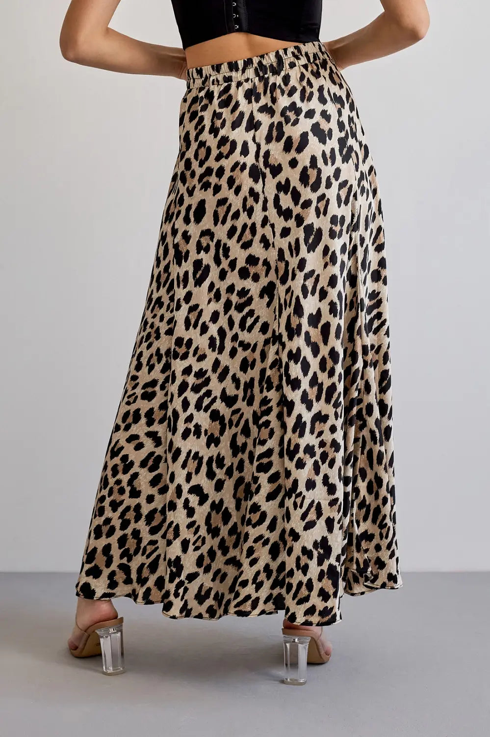 VALENTINA SKIRT LATTE LEOPARD