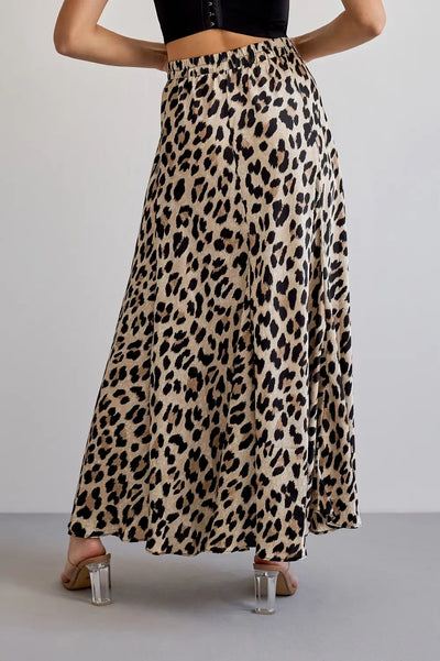 VALENTINA SKIRT LATTE LEOPARD