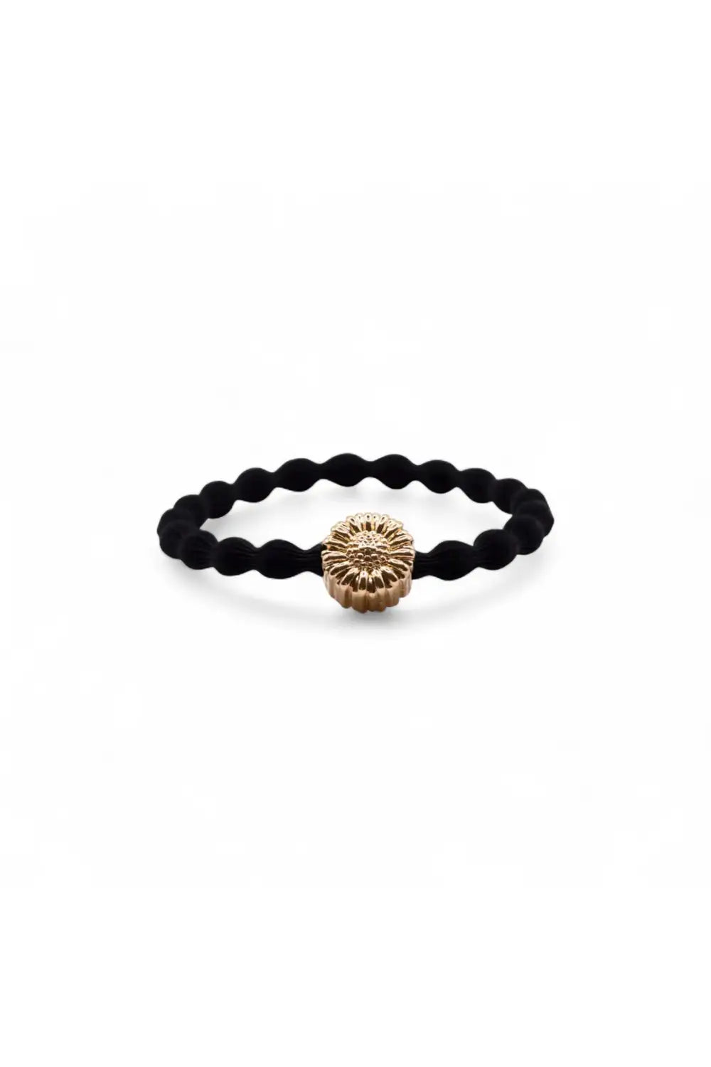 WAVE DAISY HAIR TIE BLACK
