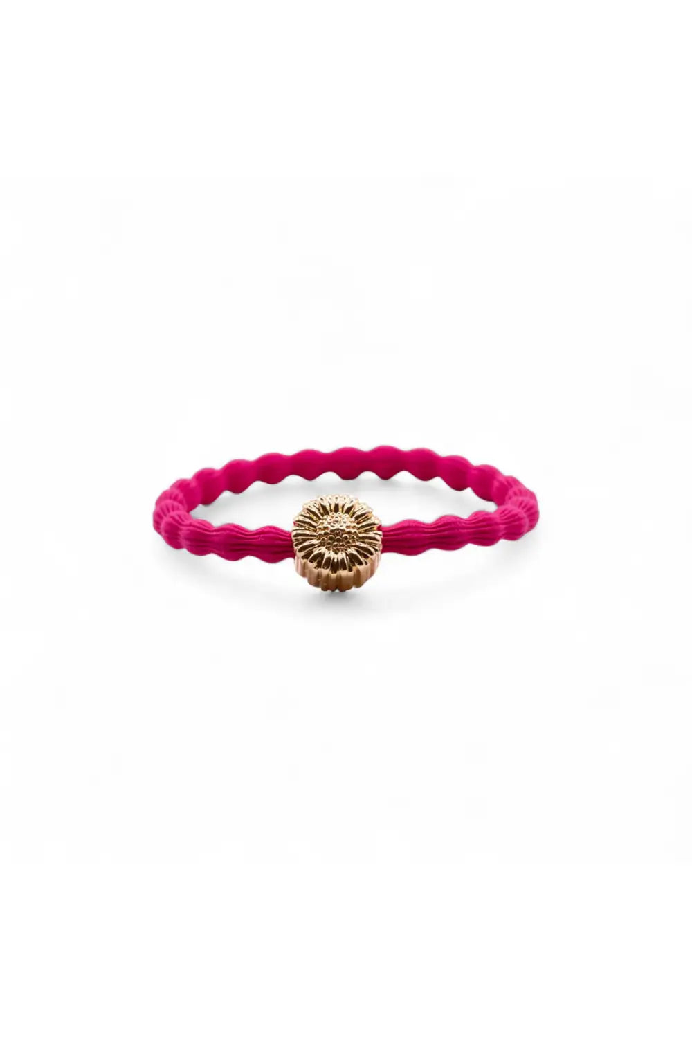 WAVE DAISY HAIR TIE HOT PINK