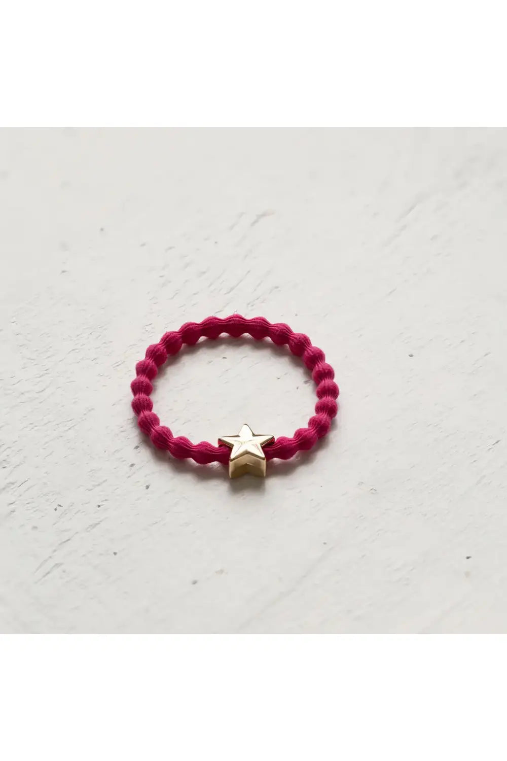 WAVE STAR HAIR TIE HOT PINK