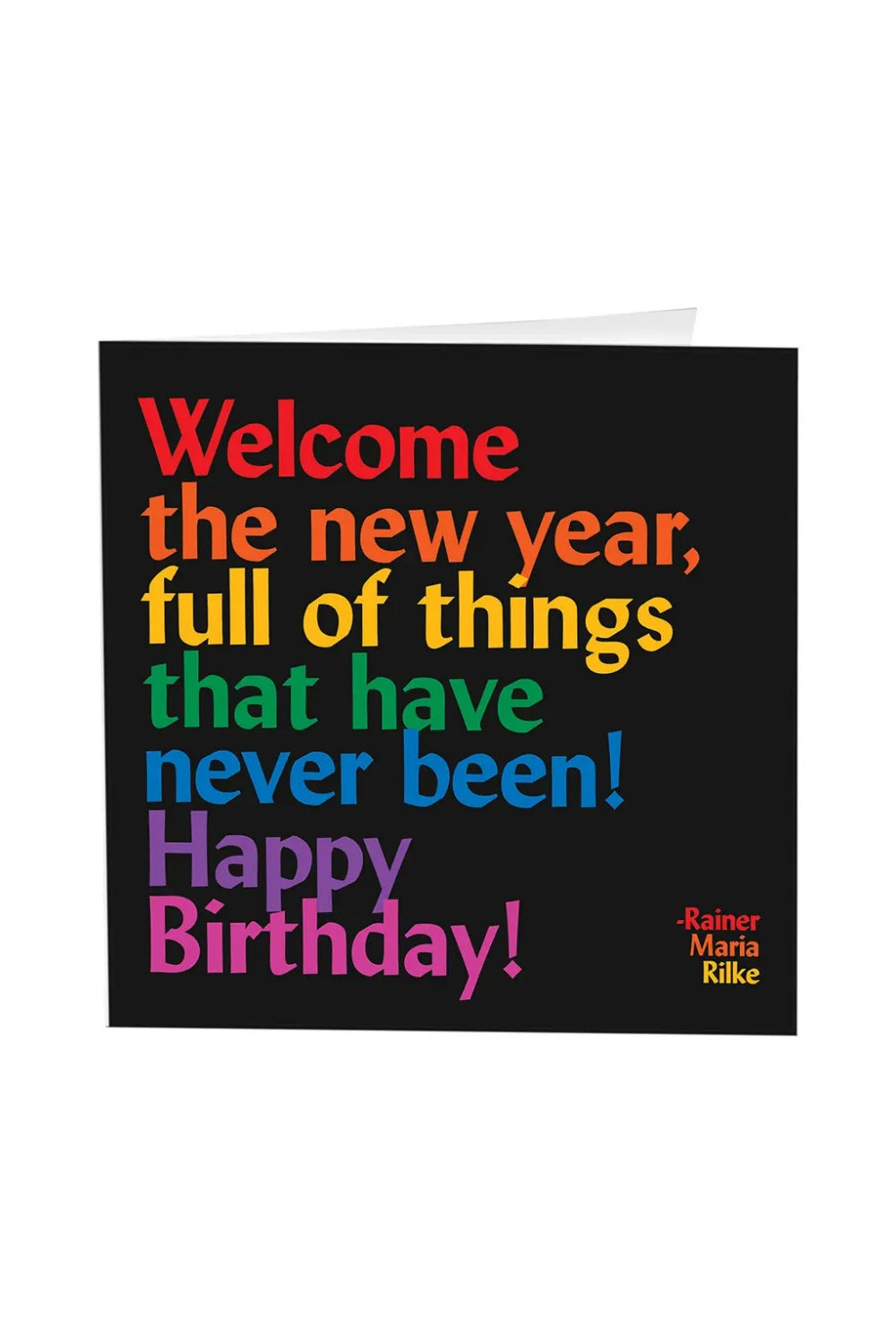 WELCOME TO THE NEW YEAR GREETING CARD